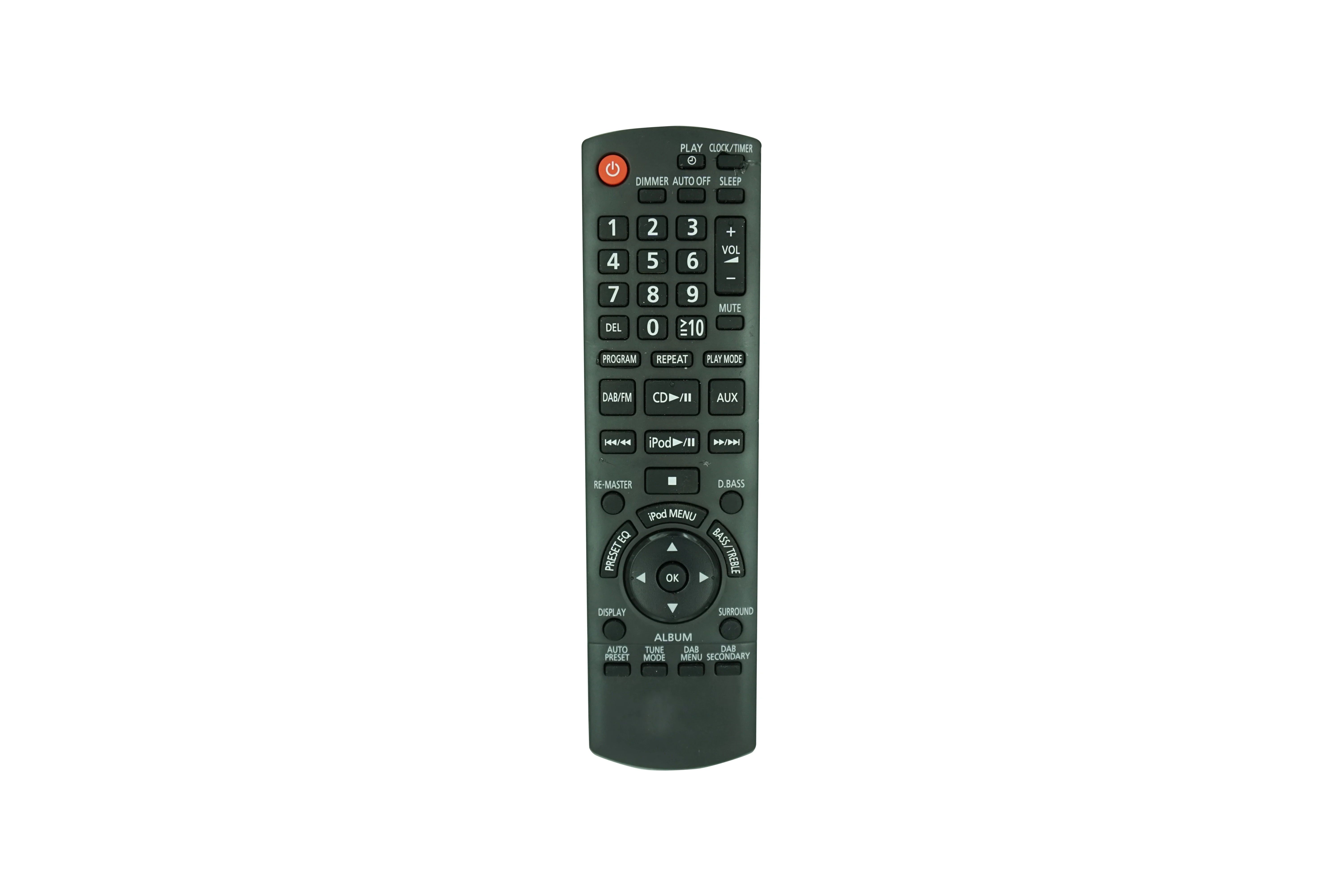 Controle remoto para panasonic SA-AKX54PH SA-AKX54PN SC-AKX54 SA-AKX54 SC-AKX52 SA-AKX52 SA-AKX34 cd compacto sistema de áudio estéreo