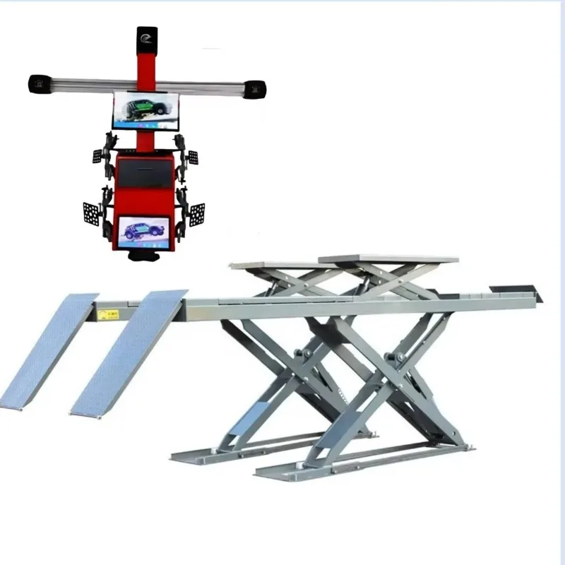 Wheel Alignment & Balancing Machine with Scissor Lift for Car Tire