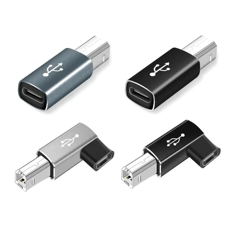 USB 2.0 محول الطابعة USB نوع C إلى نوع B ذكر للطابعة القرص الصلب قاعدة آلة الفاكس الماسح الضوئي USB 2.0 نوع C محول الطابعة