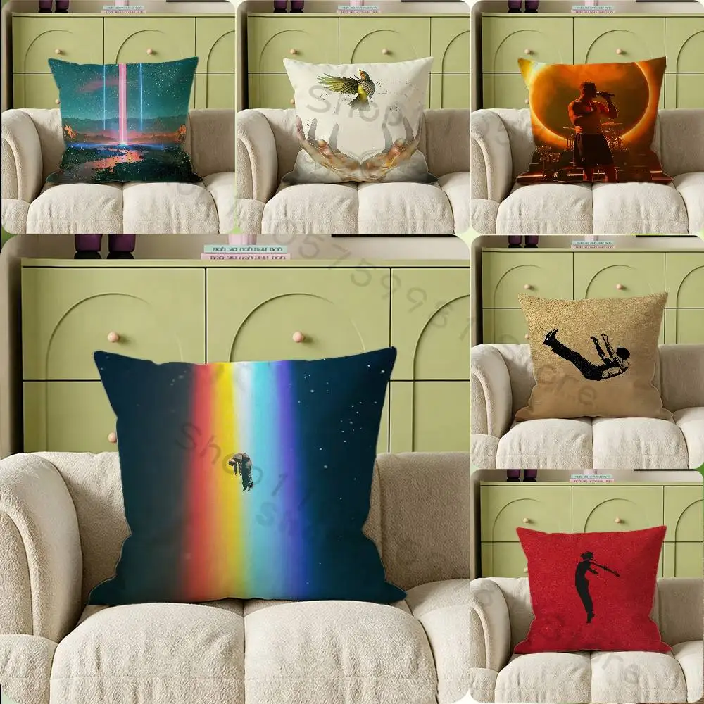 2026 I-Imagine D-Dragons Band LOOM Print Throw Pillow Cover Square Cushion Case for Living Room Bedroom Decor