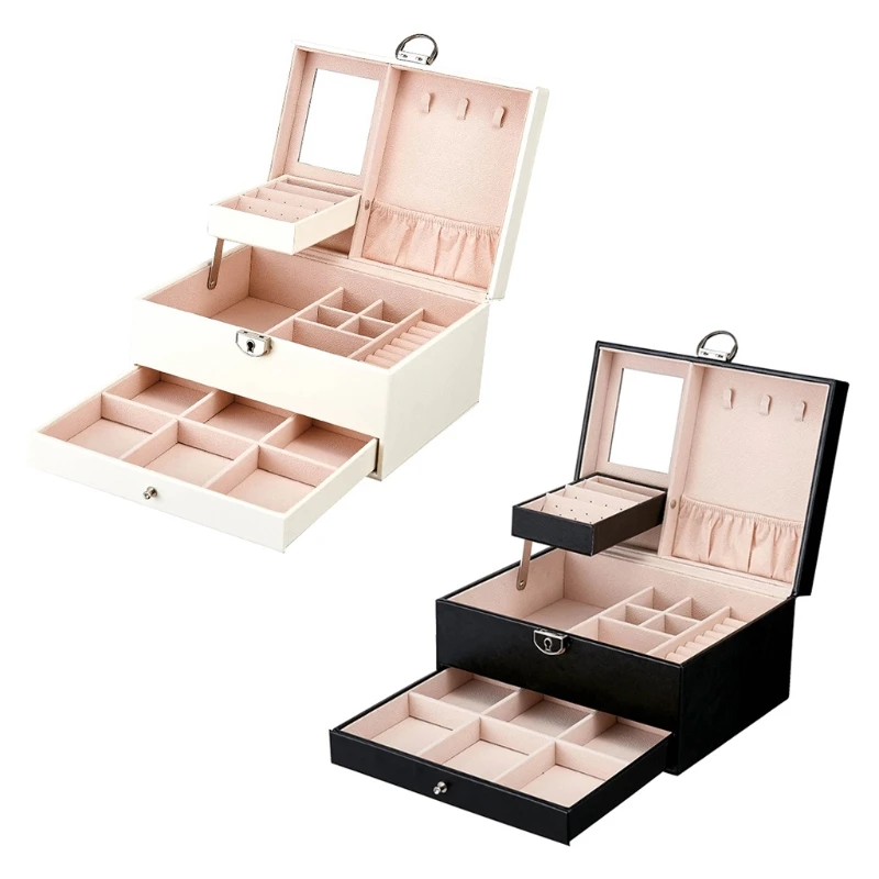 

Large Capacity Jewelry Storage Box for Jewelry Necklace Earring Holder