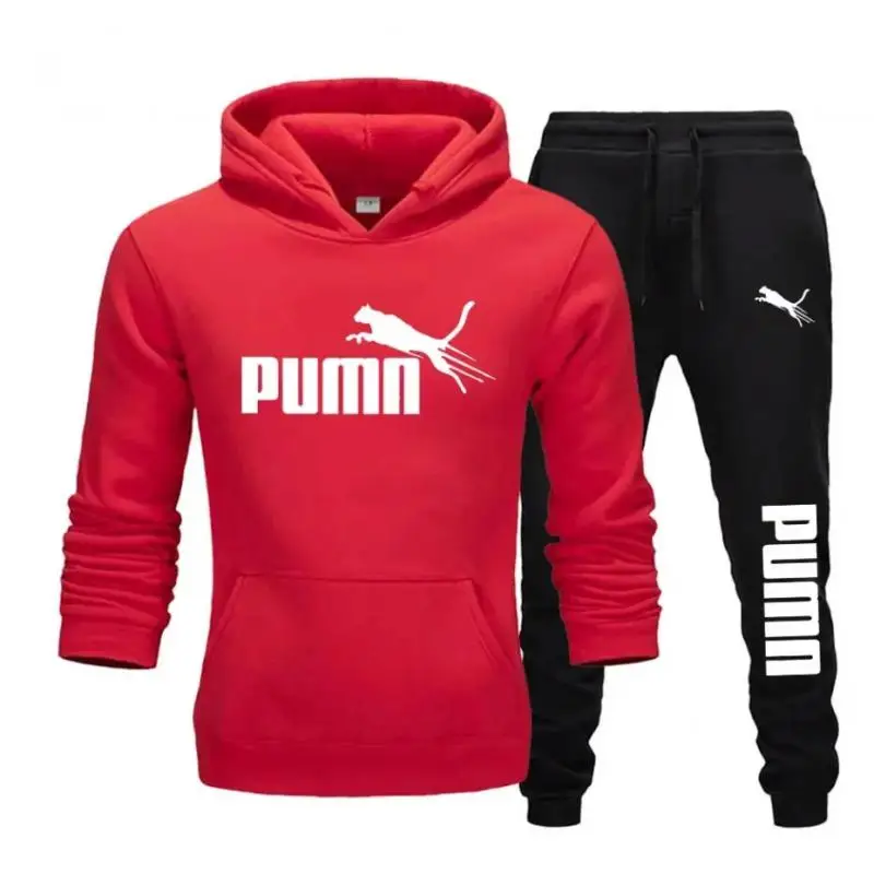 

New Autumn Winter Men Women Tracksuit Hoodies + Pants 2Pcs Sets Suit Fashion Trend Hip Hop Y2K Clothing Sportswear Sweatshirts