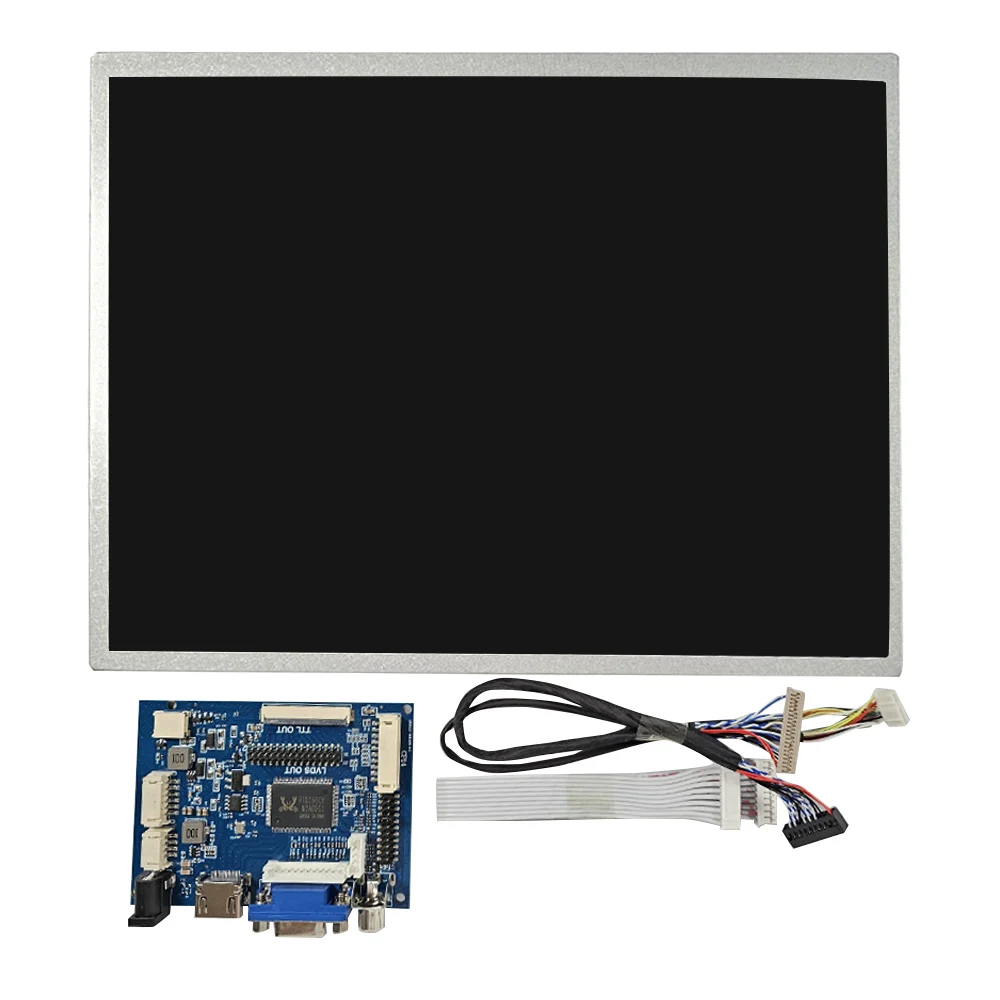 Lcd Tft Display Lcd Monitor Screen 12.1inch G121x1-L04 1024x768 Tft Lcd Display With Hd-Mi Vga 2av Reversing Driver Board