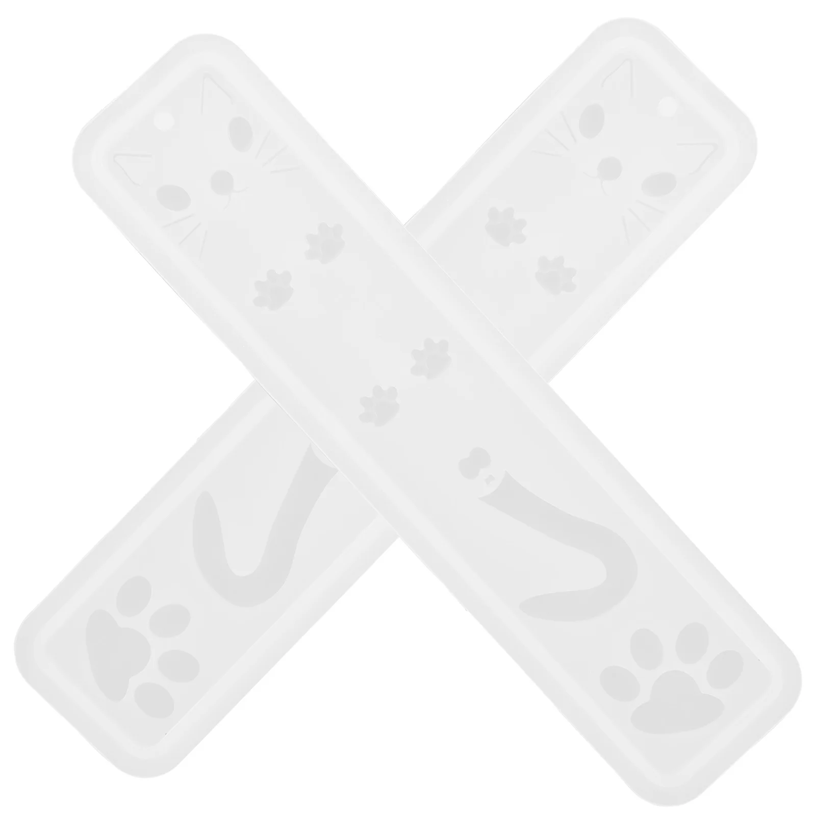 

2 Pcs Blank Bookmark Making Tools Handicraft Maker Silicone Mold Bookmarks Molds for Epoxy