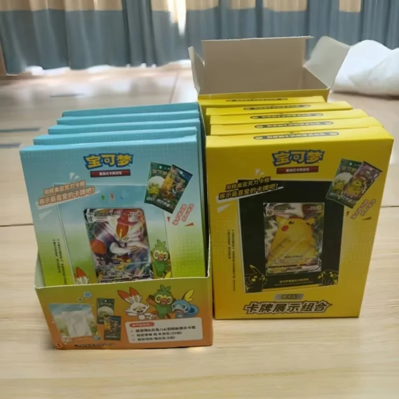 Hot Sale 100% Genuine Pokemon Trading Cards Game Ptcg Chinese Card Book Gift Box Cards Exhibit Combination Full Range Toy Gift view 3