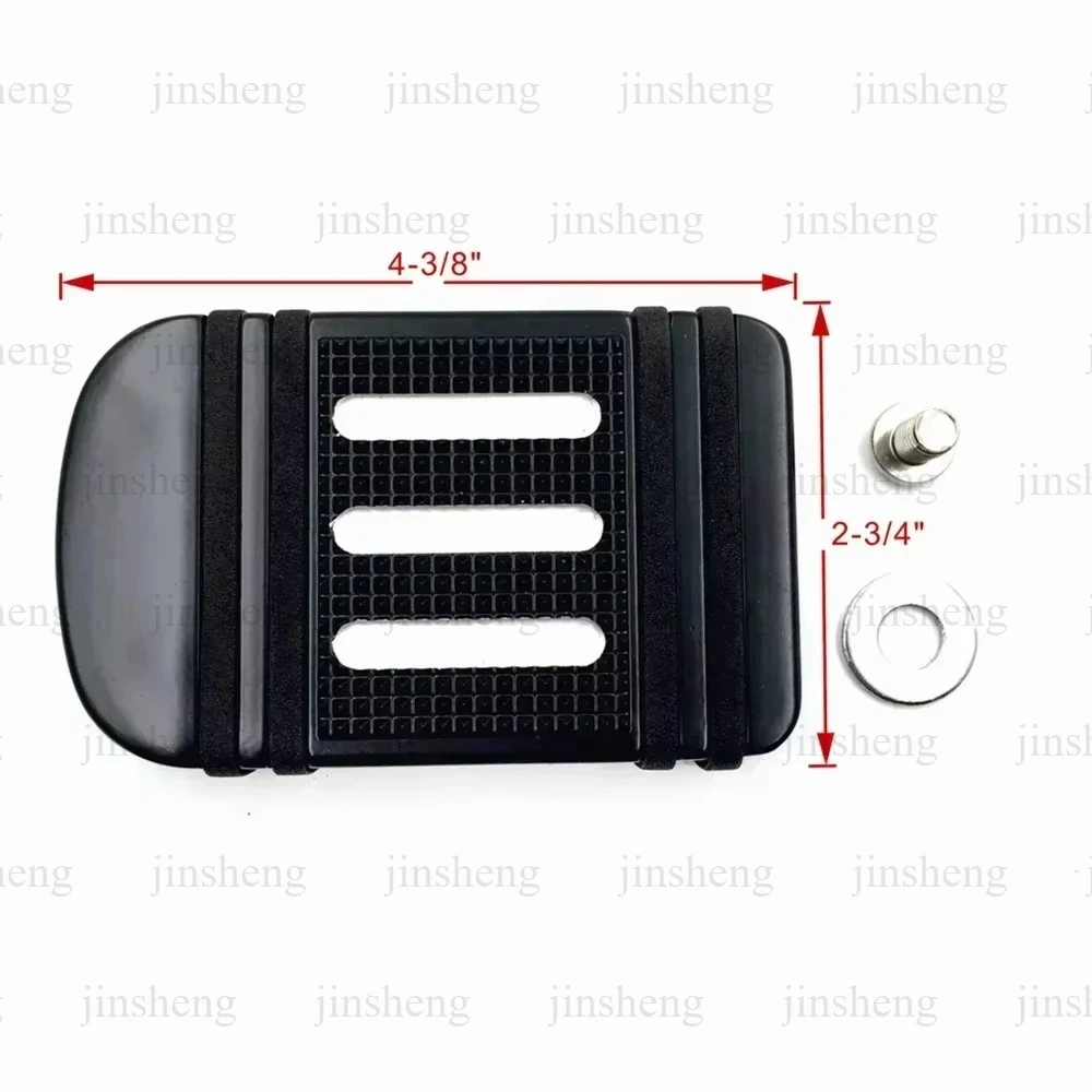 Large Aluminum Brake Pedal Pad for Harley-Davidson Dyna FLD, FL Softail, Touring Models