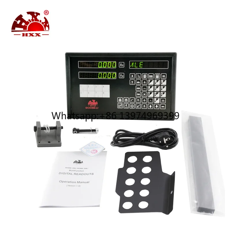 HXX Hot Sell Machinery Tool 2 Axis DRO Gcs899-2 Digital Readout for Cnc Horizontal Boring Milling Machine with Linear Scale