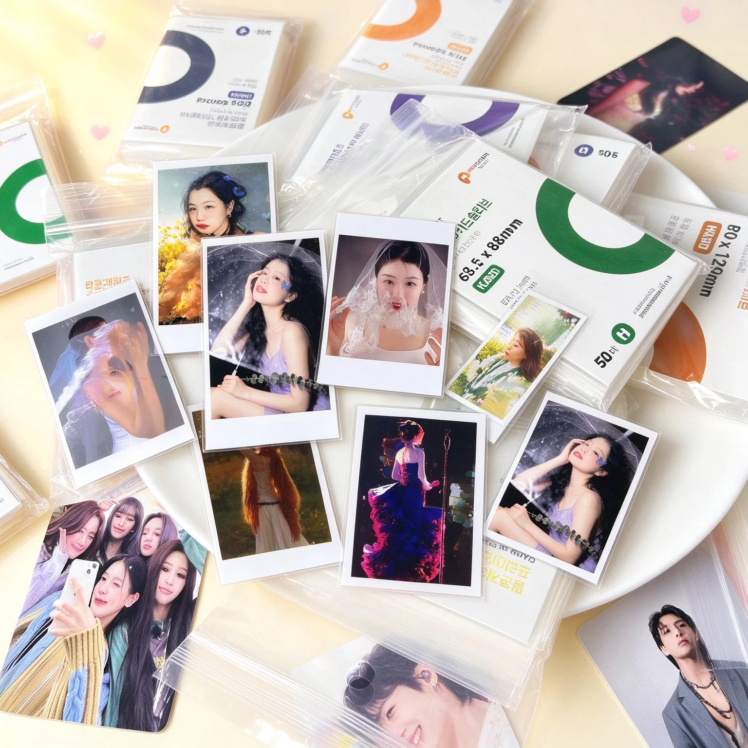 50Pcs 63.5x88mm Clear CPP Card Sleeves Acid Free Hard Anti-Scratch Film Kpop Photocard Holder Protector For Album Binder Cards