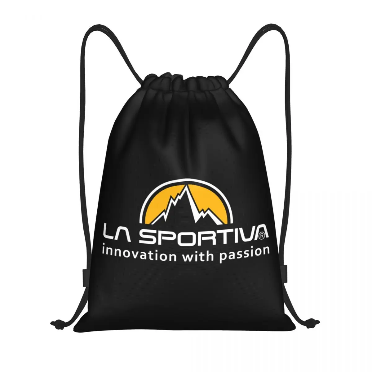 La Sportiva Drawstring Backpack Women Men Gym Sport Sackpack Foldable Training Bag Sack