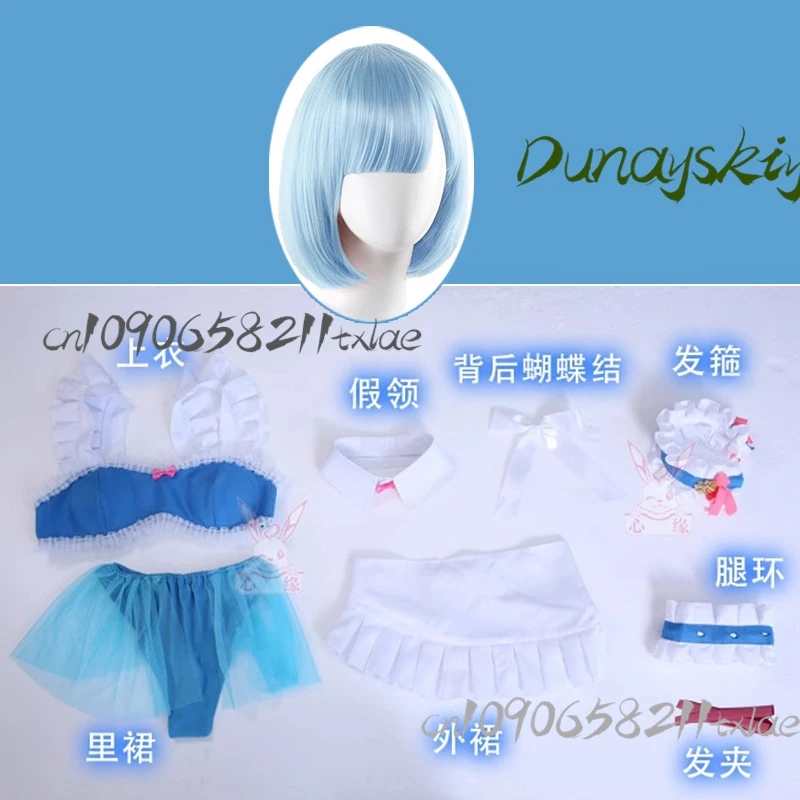 ^RE Rem & Ram ZERO COS Costume - Costumi da bagno Parrucche Halloween Laurea Estate Anime Outfit