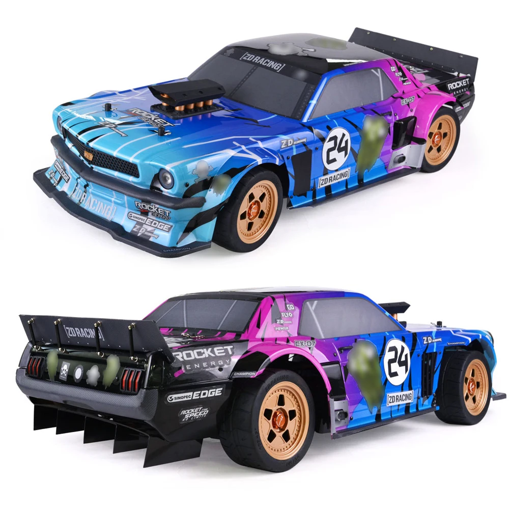 ZD Racing EX07 EX-07 1/7 4WD RC High-speed Professional Flat Sports Car Electric Remote Control Model Adult Children Kids Toys