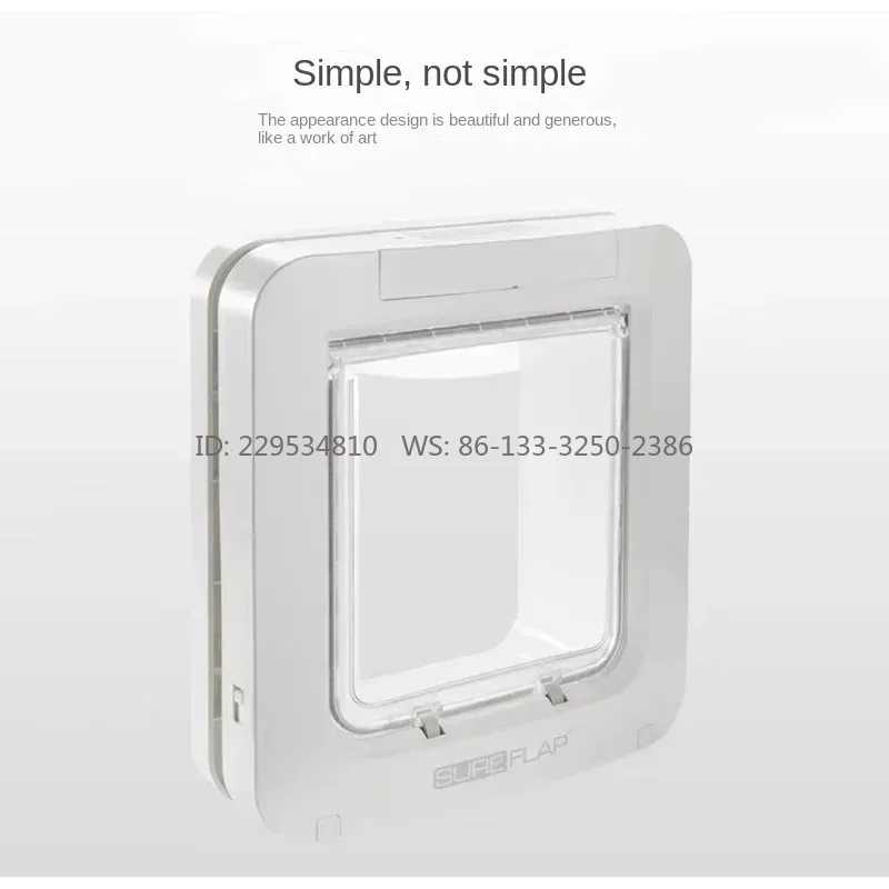Imported Microchip Recognition Pet Door Channel, Puppy Entry and Exit Hole, Cat Timed Free Entry and Exit Door