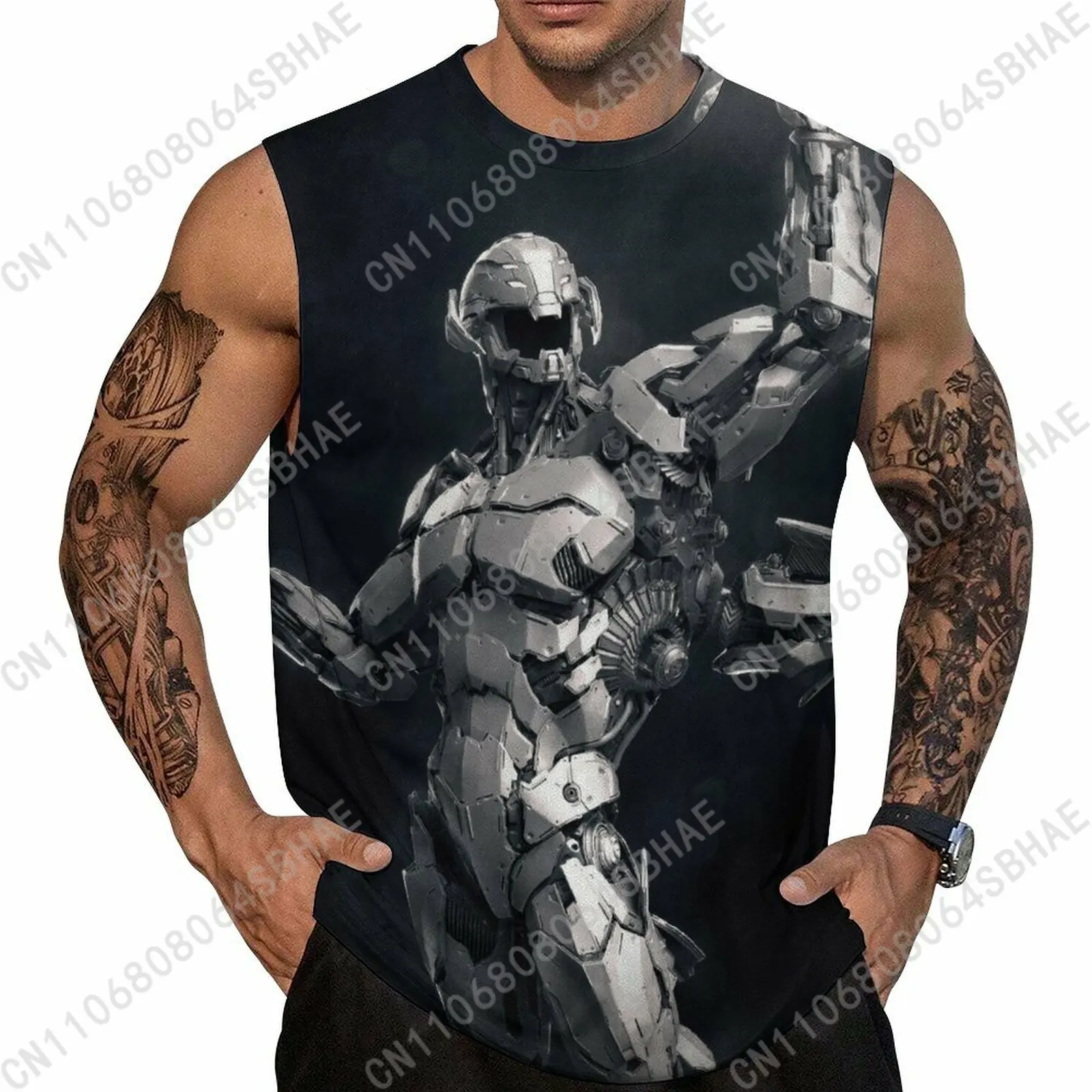 

Marvel Ultron Custom Men's Sleeveless Shirt Personalized Tank Top Wear Summer Vest Tops Men Daily Use Cosplay