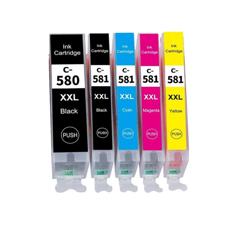 580XXL 581XXL Ink Cartridge Replacement for Canon PGI-580XXL CLI-581XXL PGI 580 XXL CLI 581 XXL PGI580 CLI581