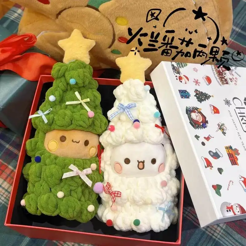 

Kawaii Panda Yier And Bubu Christmas Series Plush Doll Gifts Christmas Trees Decor Cloth Yierbubu Couple Gift Plush Doll Pendant