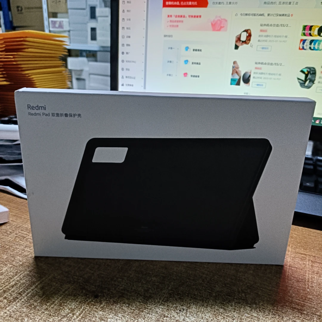 

Оригинальный чехол для Xiaomi Redmi Pad Smart Case, кожаный + резиновая рамка, откидная подставка, чехол для планшета Redmi Pad, полная защита