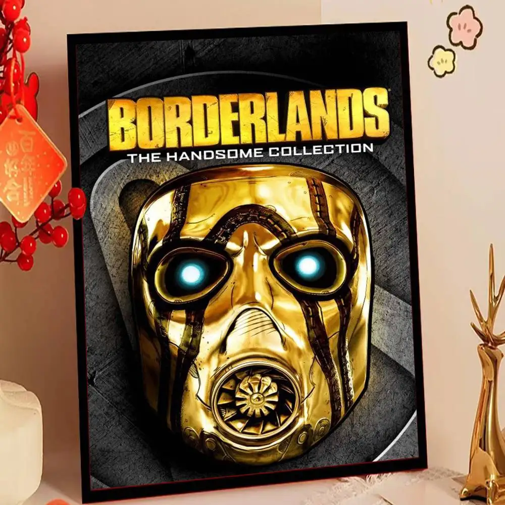 ملصق لعبة B- Borderlands ملصقات لاصقة مقاومة للماء ملصق ورقي للمقهى وبار ديكور المنزل