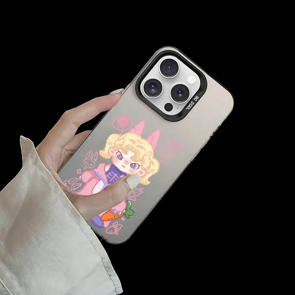 حافظة هاتف D-Dora رائعة لهاتف آيفون 17 16 15 14 13 12 11 Pro Max X XS XR 7 8 Plus غطاء مقاوم للصدمات بالكهرباء الفضية IMD #2