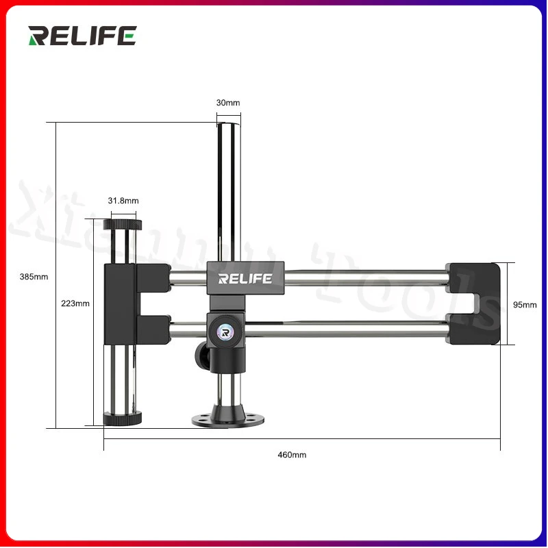 

RELIFE MS2 Pro Dual Bearing and Parallel Bar Microscope Bracket Provides Stable Support and Smoother Movement