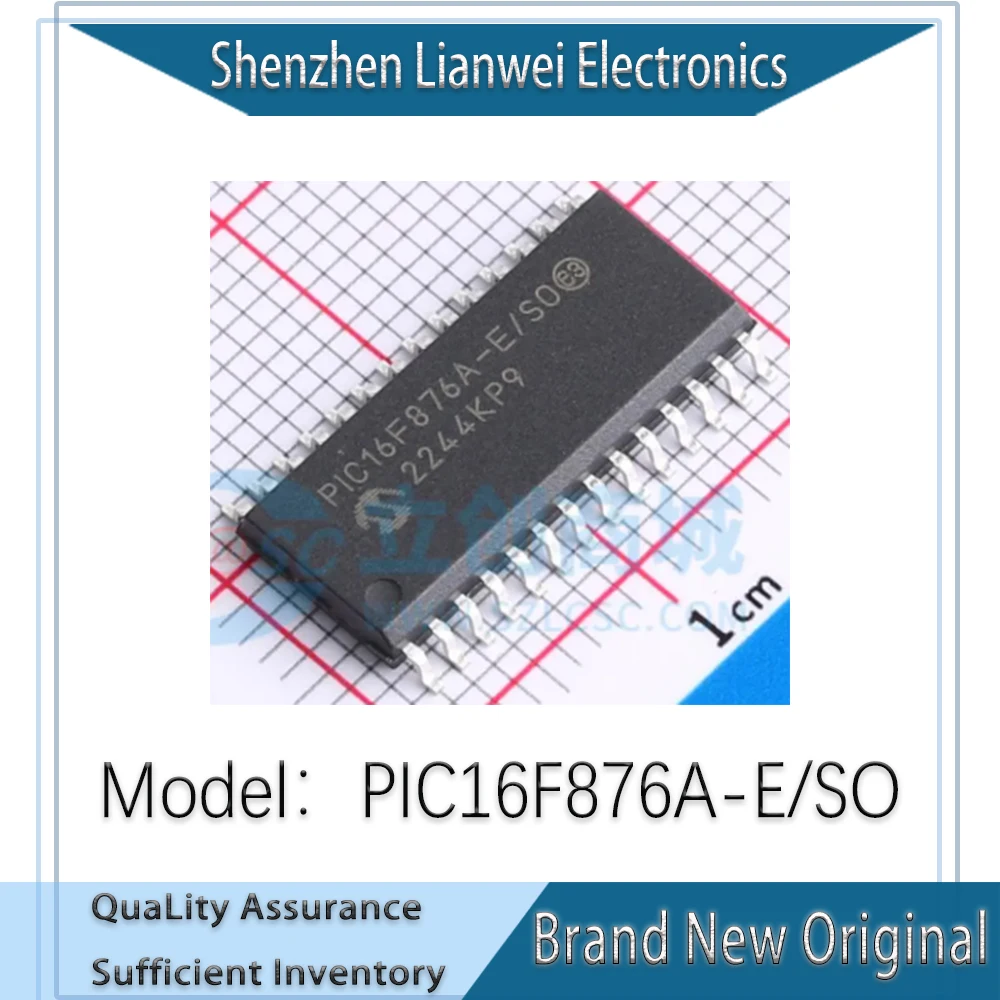 

100% New Original PIC16F876A-E/SO PIC16F876A IC MCU Chipset SOP-28