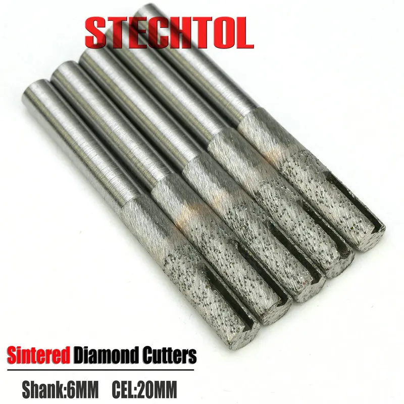 6–16 mm flaches Ende, gesinterte Steinwerkzeuge mit Nut, Diamant-CNC-Fräser, Gravurschneider, Schlitzen, Bodenfräsen, Schneiden von Granit – Detail 20