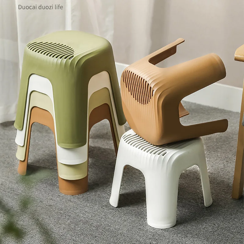 

Plastic Foot Stool Household Stackable Non Slip Step Stool Change Shoes Entry Footstool Low Stool For Home Bathroom Living Room
