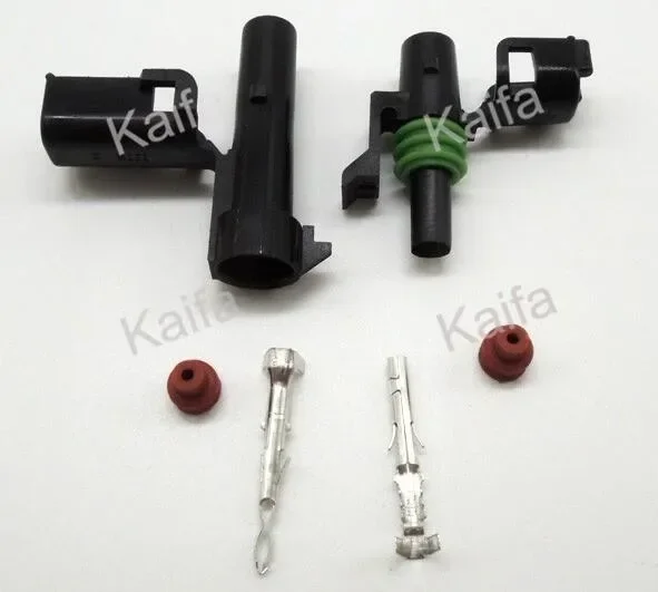 1 Set 1 Pin 12010996 12015791 Female Male Weather Pack Electrical Wire 2.5 Connector Plug Sealed Wiring Automobile Connectors