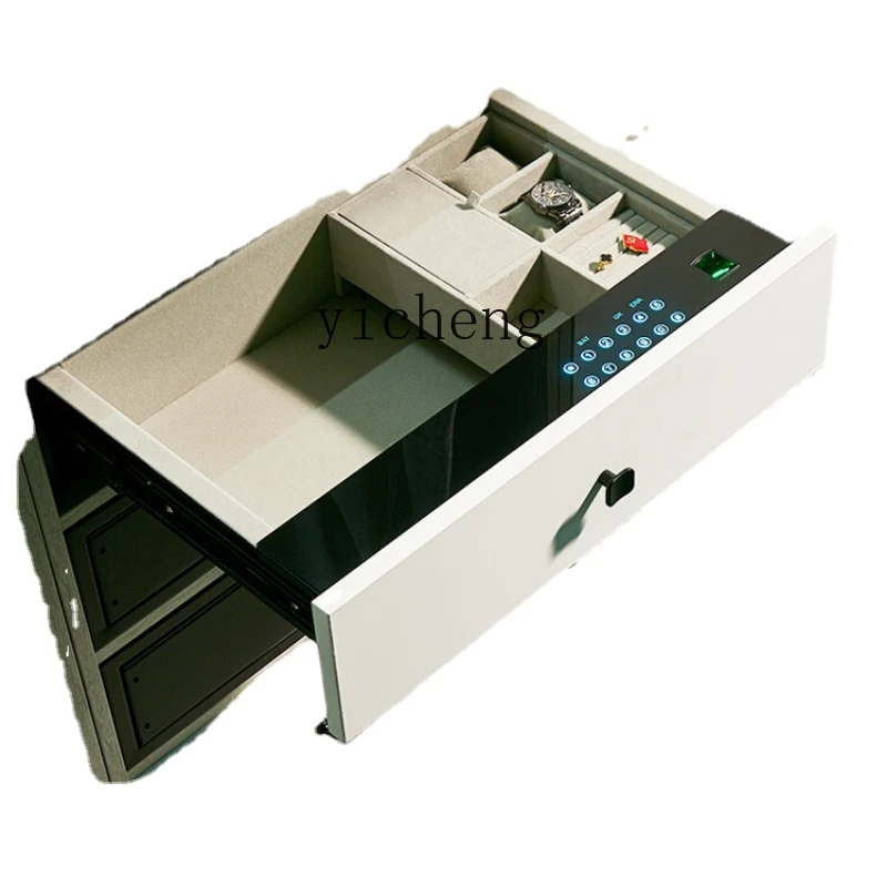 

Drawer Storage Cabinet Household Small Safe Fingerprint Password Anti-Theft Mini