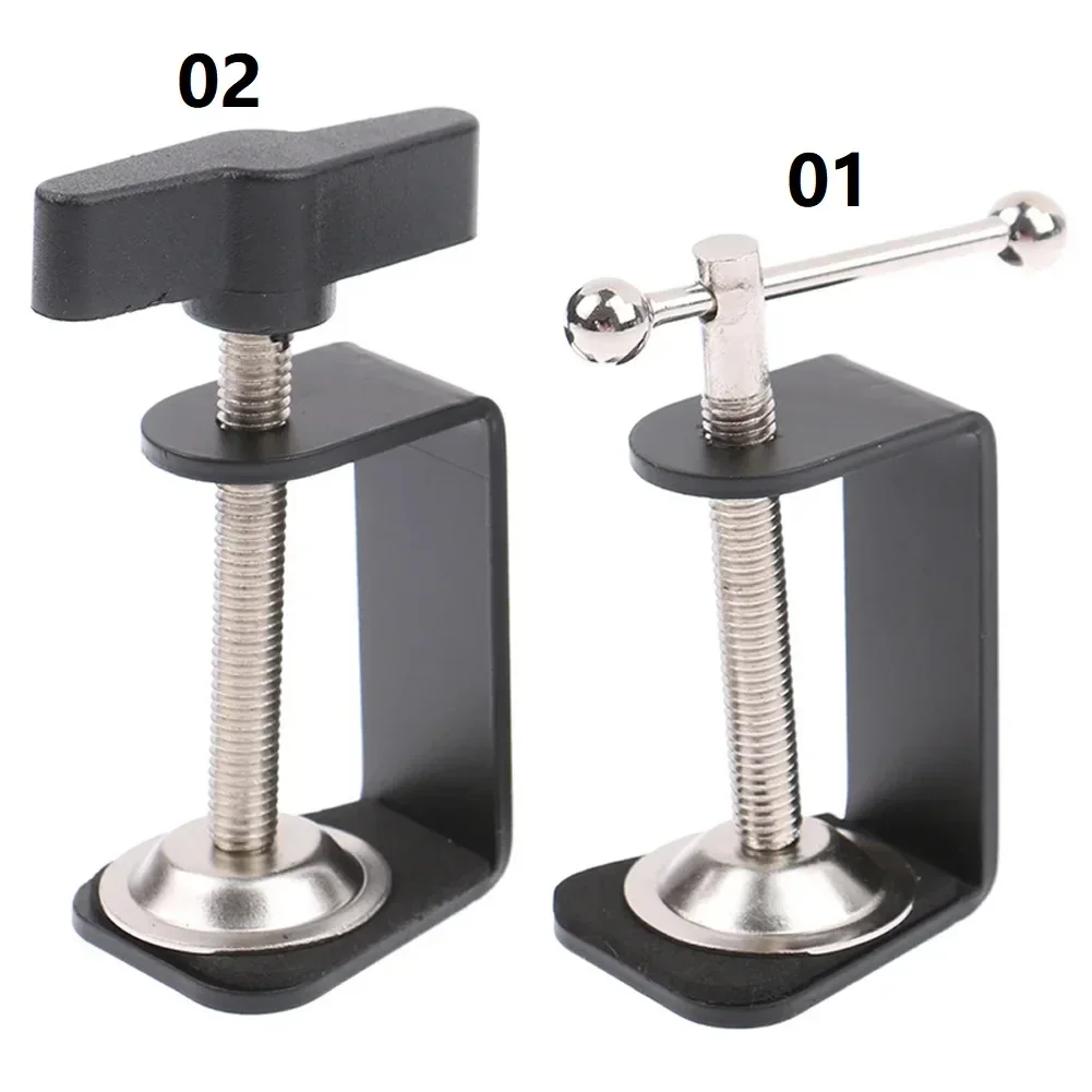 C 모양 테이블 마운트 클램프 클립 데스크탑 장착 고정 각도 클립 테이블 라이트 브래킷 서랍 액세서리 핸드 툴 클램프