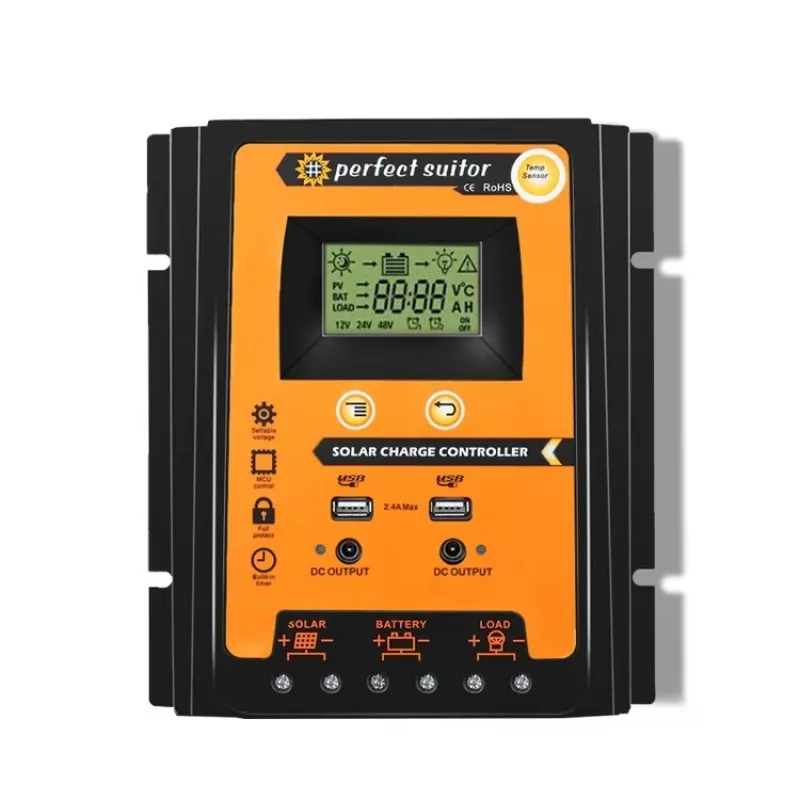 12V 24V Solar Charge Controller for PV Batteries Solar Panels' Perfect Companion