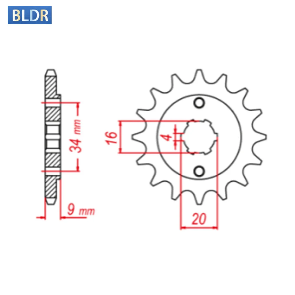 520-14T 520 14 Tooth 14T Front Sprocket Gear Wheel Cam For Yamaha ATV YFS200 YFS200U Blaster YFS 200 YFS200L DT200 DT200L DT 200