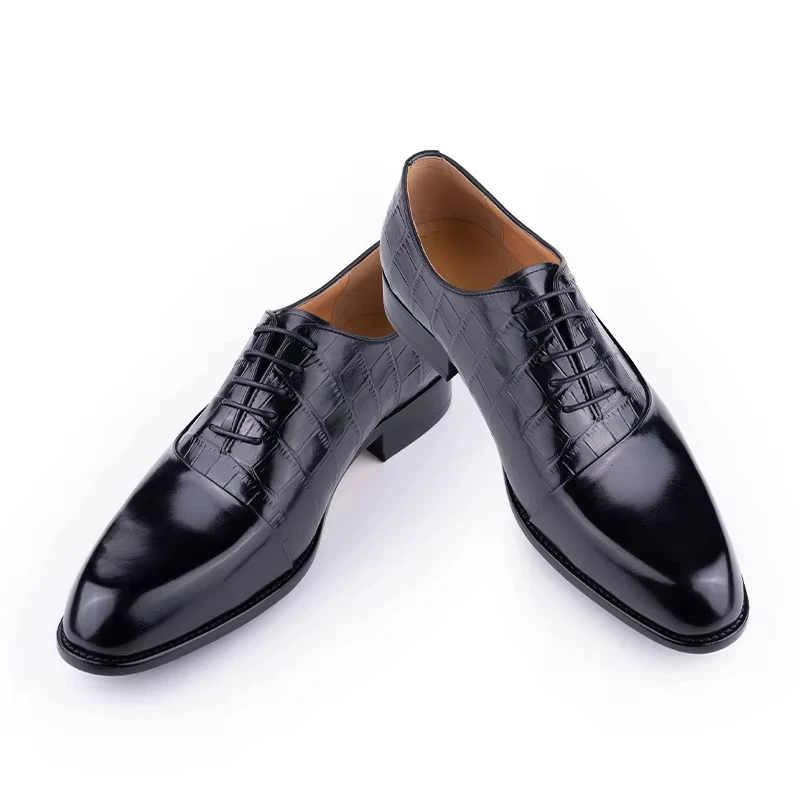 

Men's Formal Dress Leather Shoes Handcrafted Factory custom high-grade unique design real cowhide shoes Casual Business Shoes