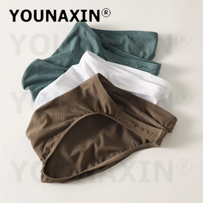 YOUNAXIN 5 Pieces Men's Sexy Low Rise Triangular Briefs Big Bulge Pouch Sports Underwear Panties M L XL 2XL