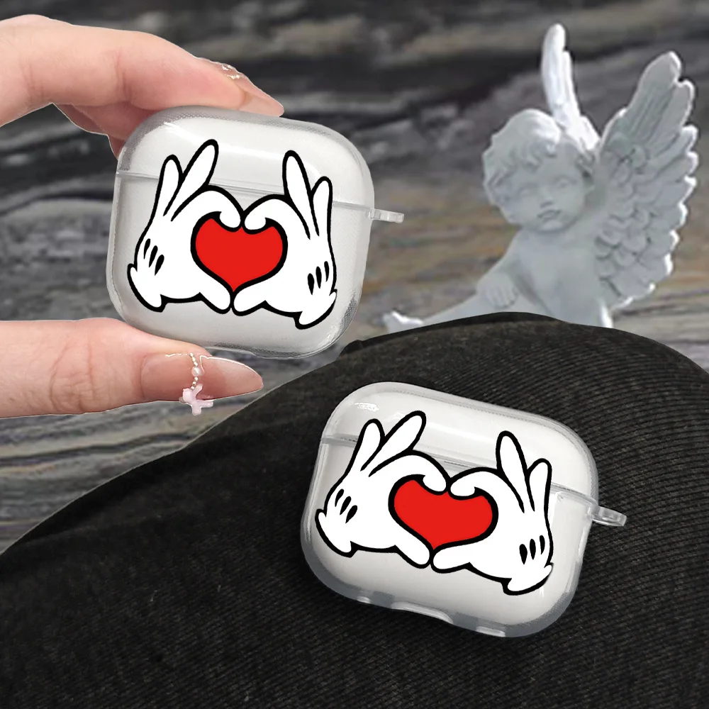 Love gesture pattern headphone cover for AirPods Pro2/Pro3/Pro anti drop headphone cover for AirPods 4/3/1/2 shockproof