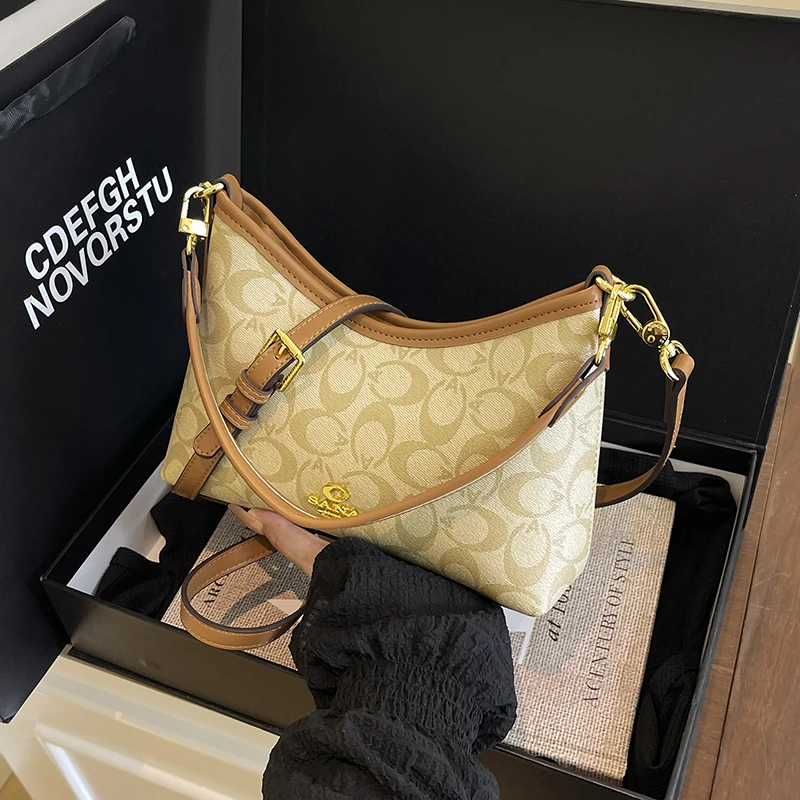 

Дизайнерская сумка для подгузников в парижском стиле, элегантная сумка через плечо для женщин, винтажная кожаная сумка-тоут.