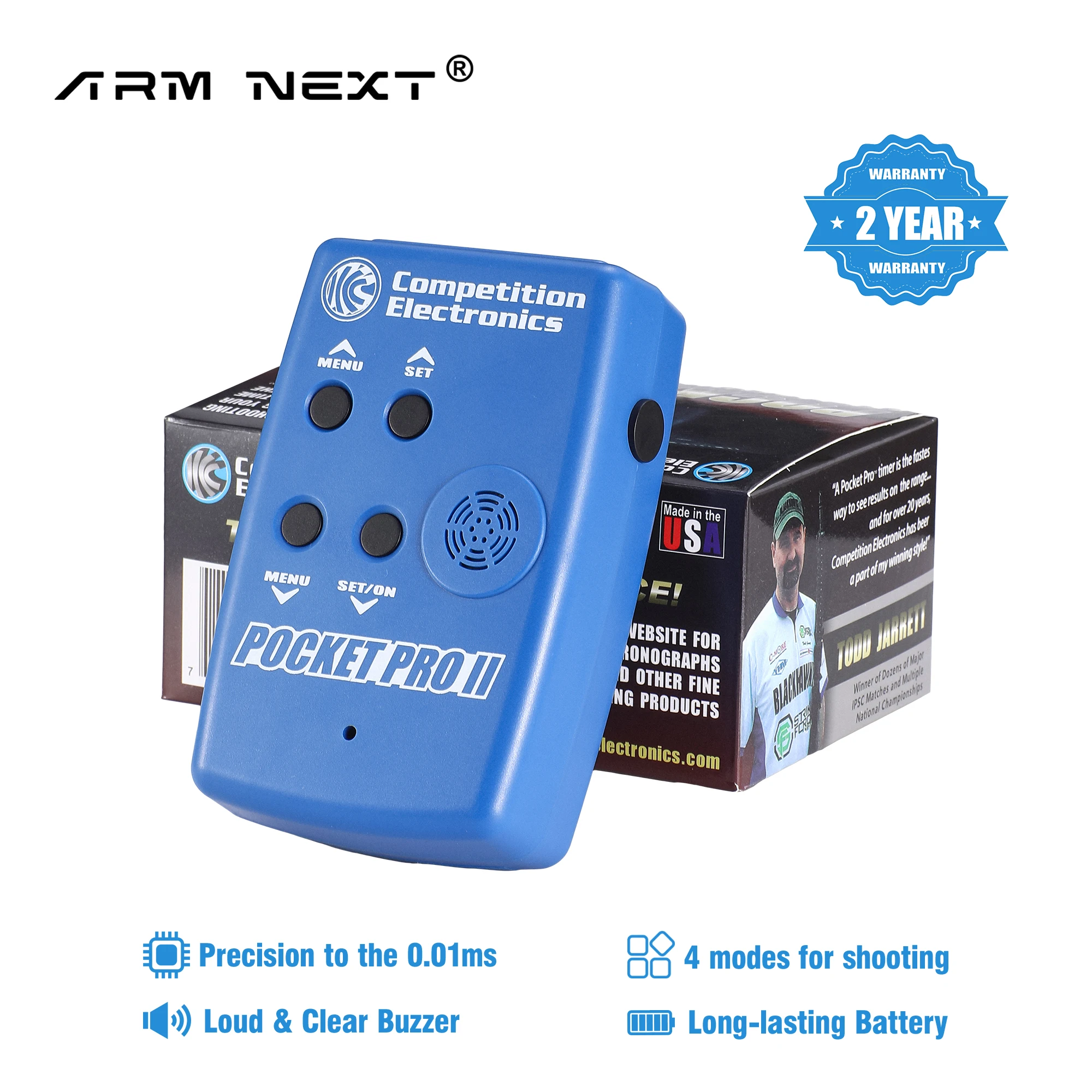 مؤقتات ARMNEXT للمنافسة IPSC، مؤقت احترافي للتحدي الفولاذي، مؤقت مسابقة للتدريب الهوائي الناعم مع شاشة LCD