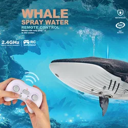 2.4G Smart Rc Remote Controlled Whale Charging Bionic Electric Motor Fish Simulation Rocking Fish Summer Children's Water Toys