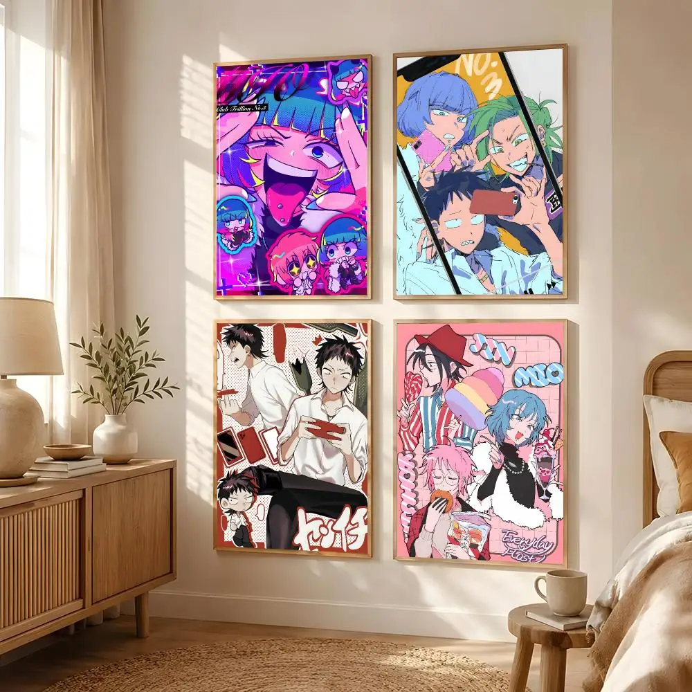 Manga Everyday Host Poster Poster All-match HD Waterproof Self-Adhesive Wall Art Sticker For Home Bedroom