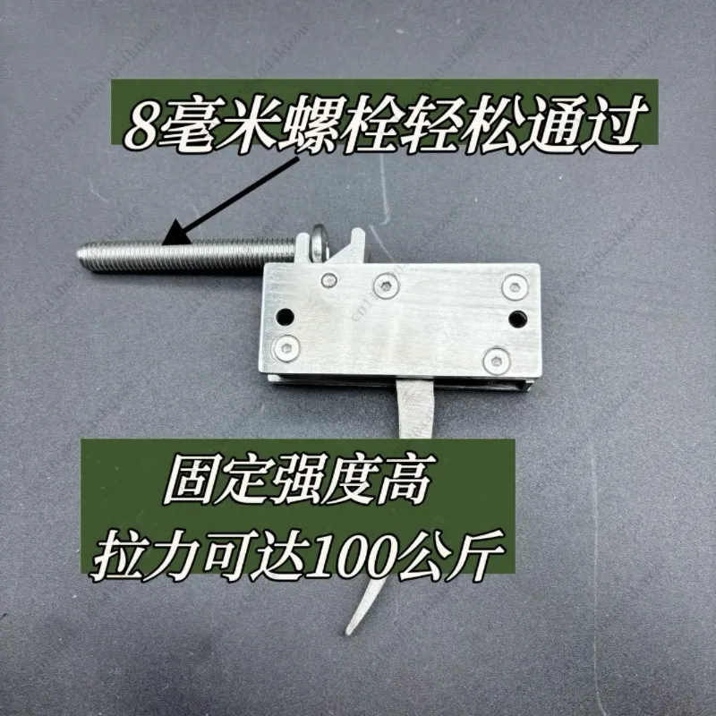 Small Steel Wire Triple Release Trigger, Pre-mounted Lock Cord Fitting Accessories for Compound Bow Archery Release Device