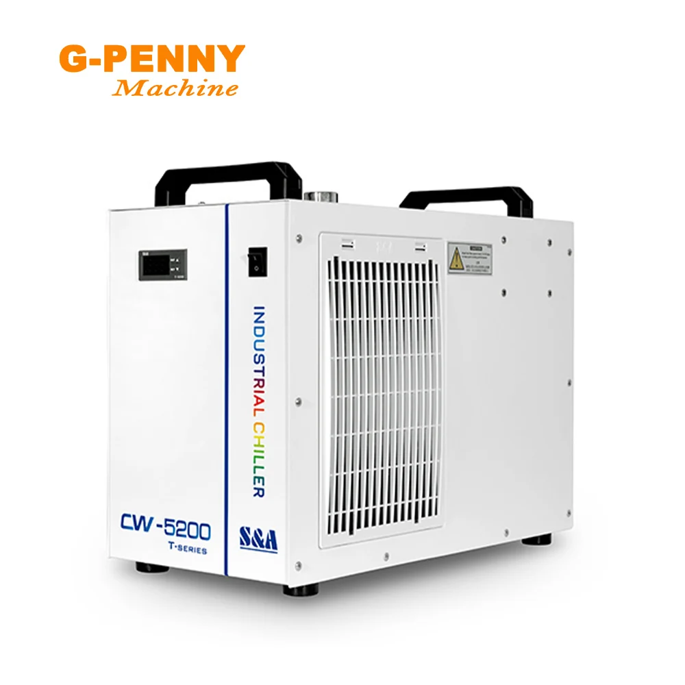 S & A CW-5200 Industrie Chiller 1400W Für CO2 Laser Maschine CNC Router Maschine Kühlung Kapazität Wasser Gekühlt Maschine