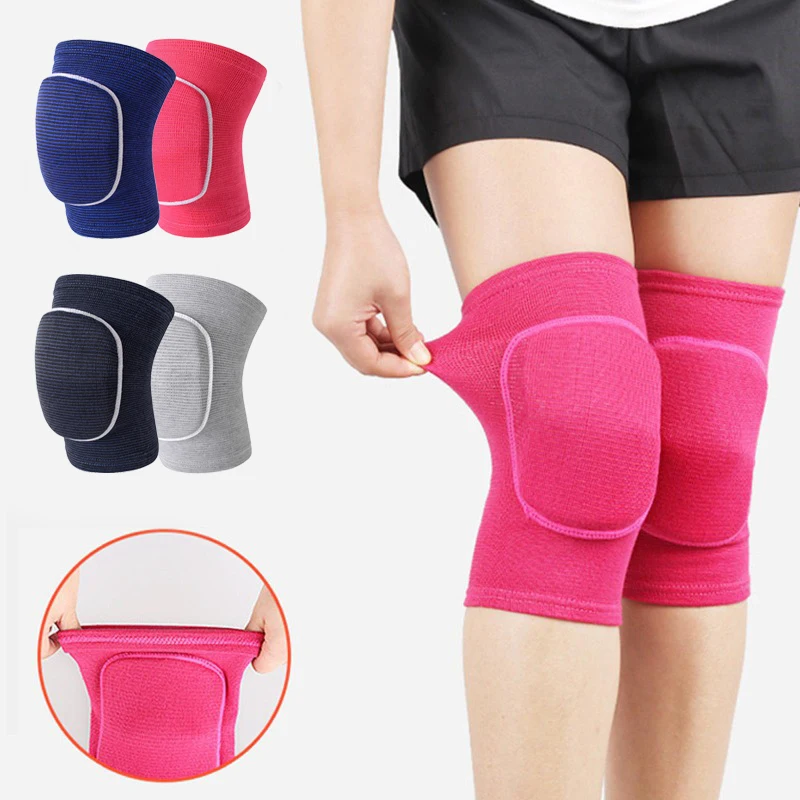 1pc ginocchiere a compressione sportiva protezione elastica per ginocchio spugna addensata ginocchia supporto per allenamento di danza