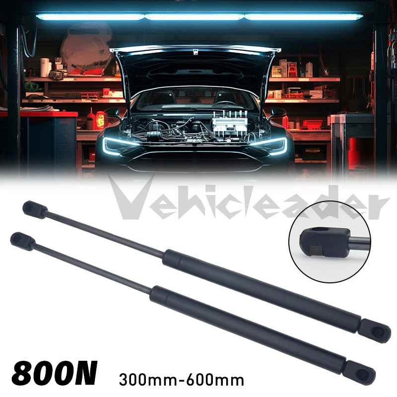 2pcs 800N 300-600mm Gas Spring Universal Shock Absorber Hydraulic Lift Support Strut Bar For RV Bed Car Machine Furniture Can
