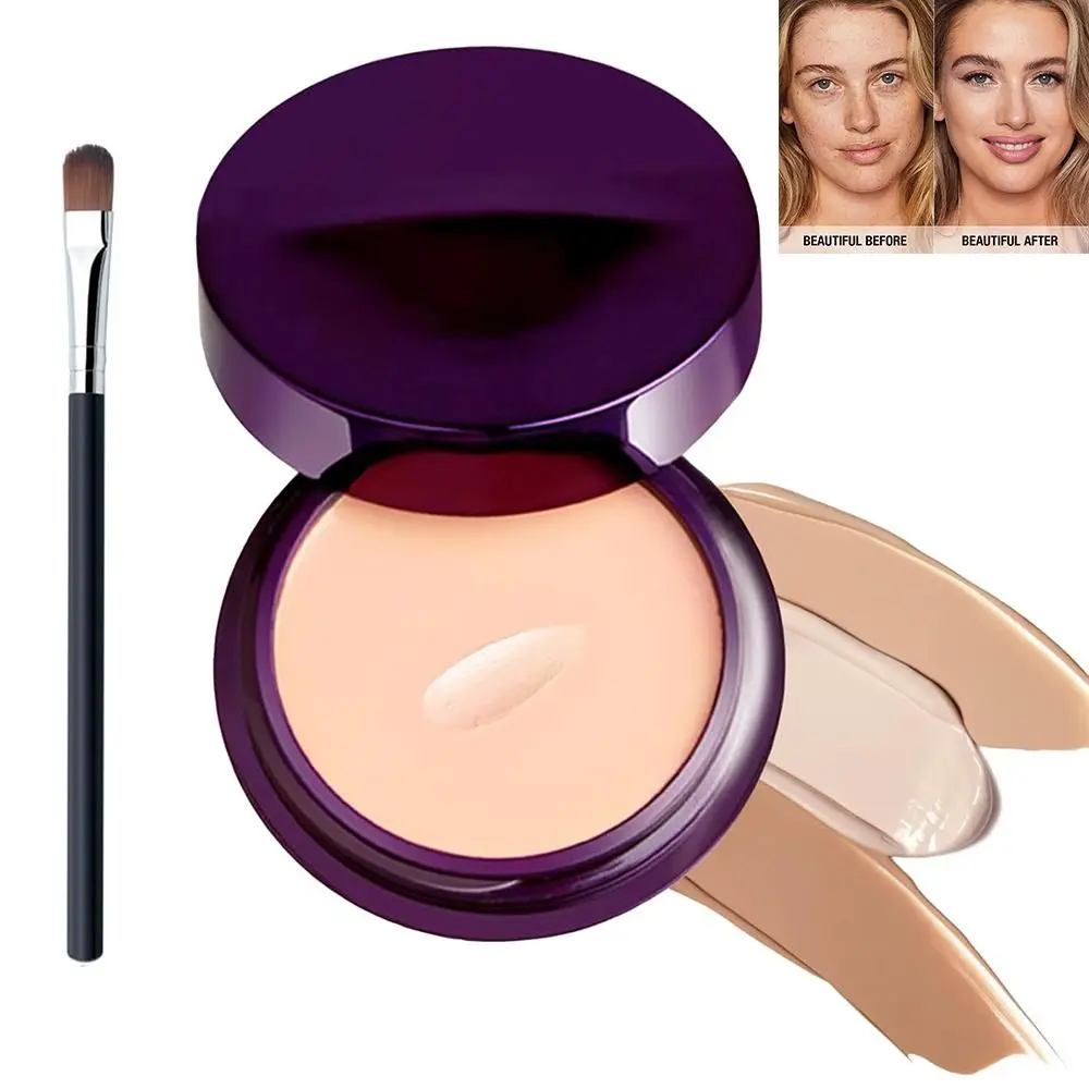 Crème pour le visage mate douce, correcteur hydratant longue durée, fond de teint léger pour peau foncée