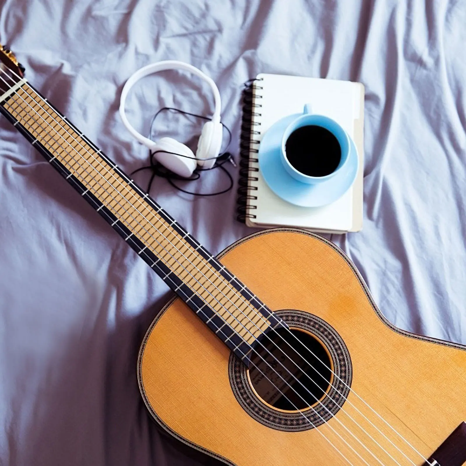 

8pcs Wooden Guitar Binding Purfling Strips For Acoustic Classical Guitar Stylish Flexible Decorative Edging Replacement Luthier