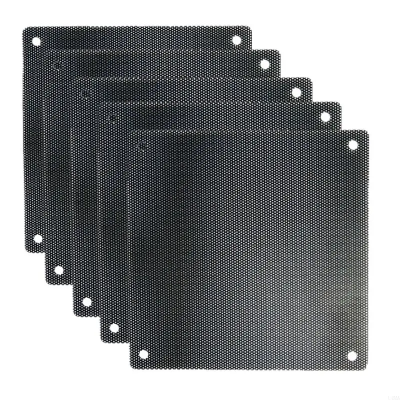 

L4MA 12/14/9/8/7cm Computer Chassis Filter Mesh PC for Case Fan Cooler Dustproof Cover PVC Filters 5 Pieces