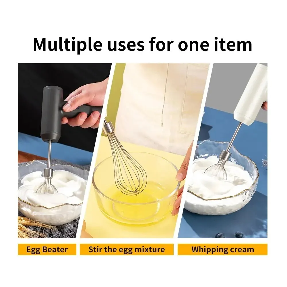 Wireless Electric Food Mixer Automatic Whisk Dough 3 Speeds Egg Beater Baking Dough Cake Cream Mixer Kitchen Tools