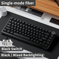 AJAZZ AK820 wired mechanical keyboard with full key hot swappable gasket structure and customized keys