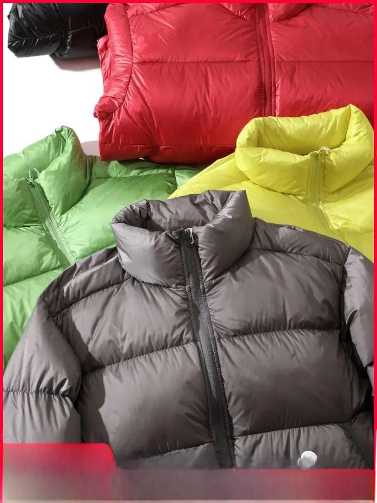 

Korean Sle High Puff 90 White Du down Jaet Stand Collar Faionable Bread down Coat for Couples Winter Color