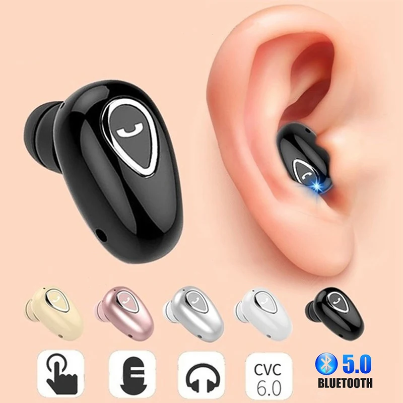 YX01 Mini Invisible Ture Wireless Earphones Bluetooth Headphone Handsfree Hifi Stereo HD Call Headset TWS Earbud With Microphone