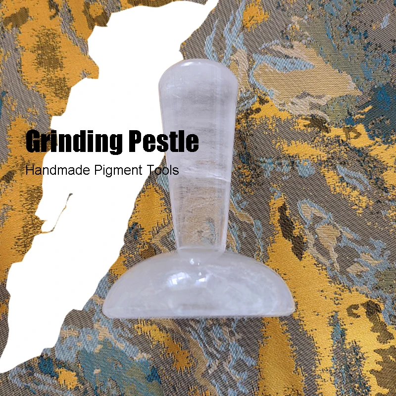 Natural Crystal Grinding Pestle，Handmade Pigment Tools